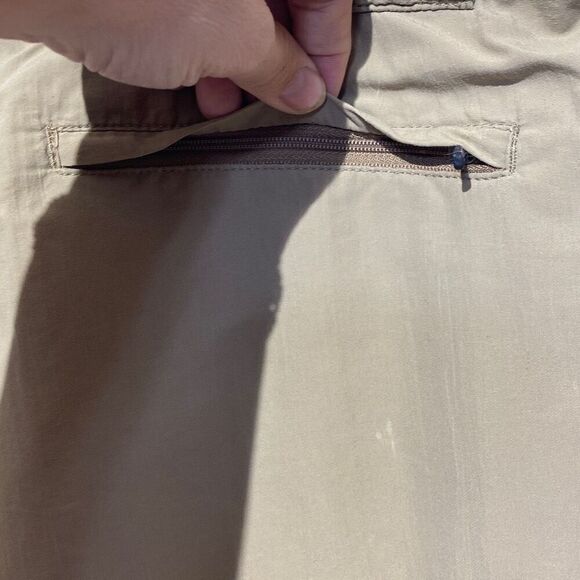 L.L. Bean Women's Tan High Waist Nylon Cargo Trekking Shorts Size XL - Picture 8 of 11